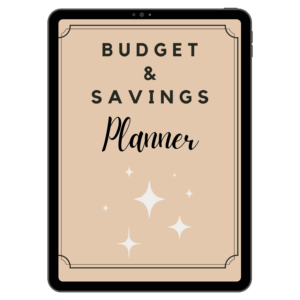 BUDGET AND SAVINGS PLANNER 